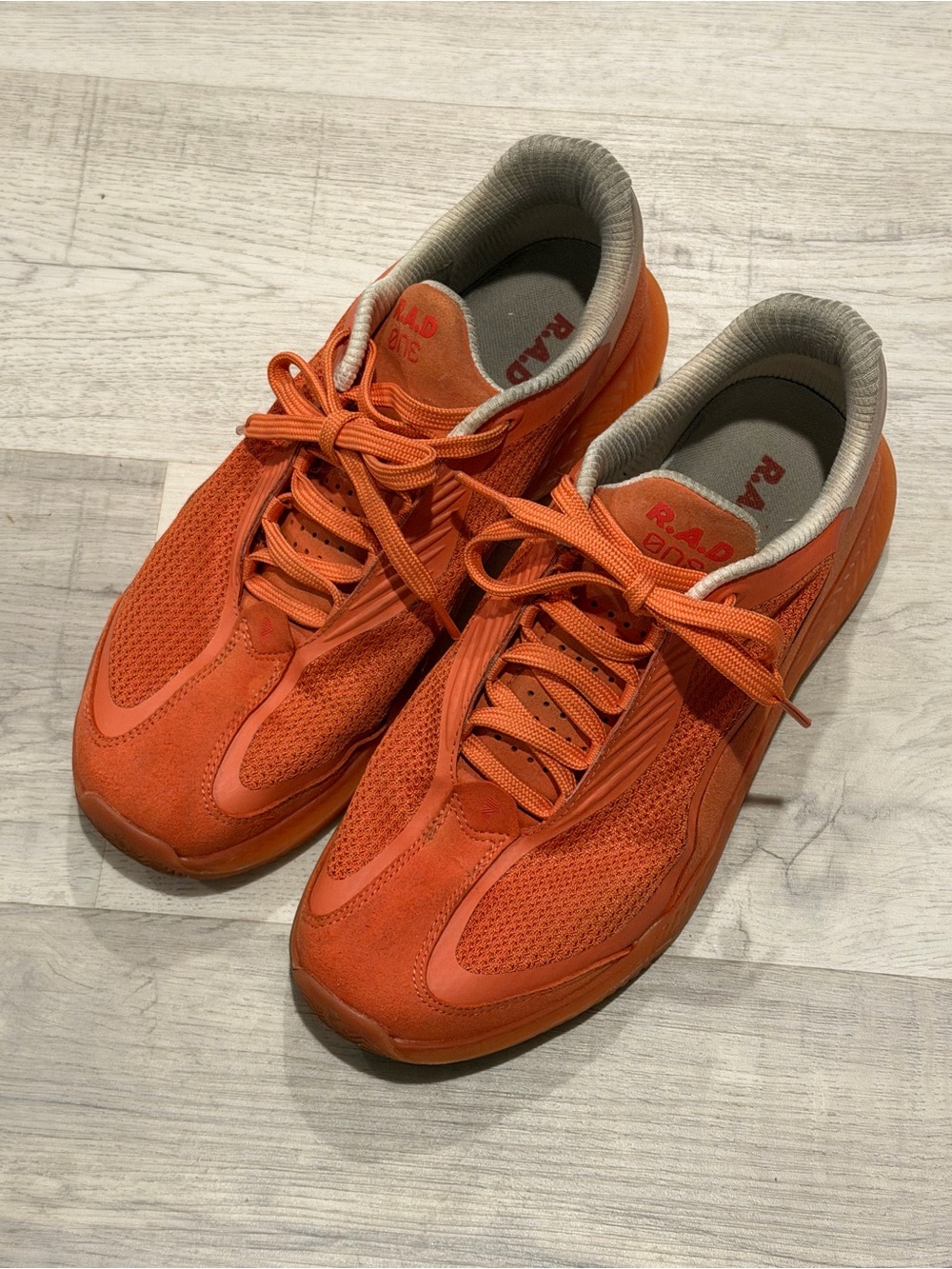 RAD One v1  Orange Mesh & Suede Men's Athletic Sneakers
